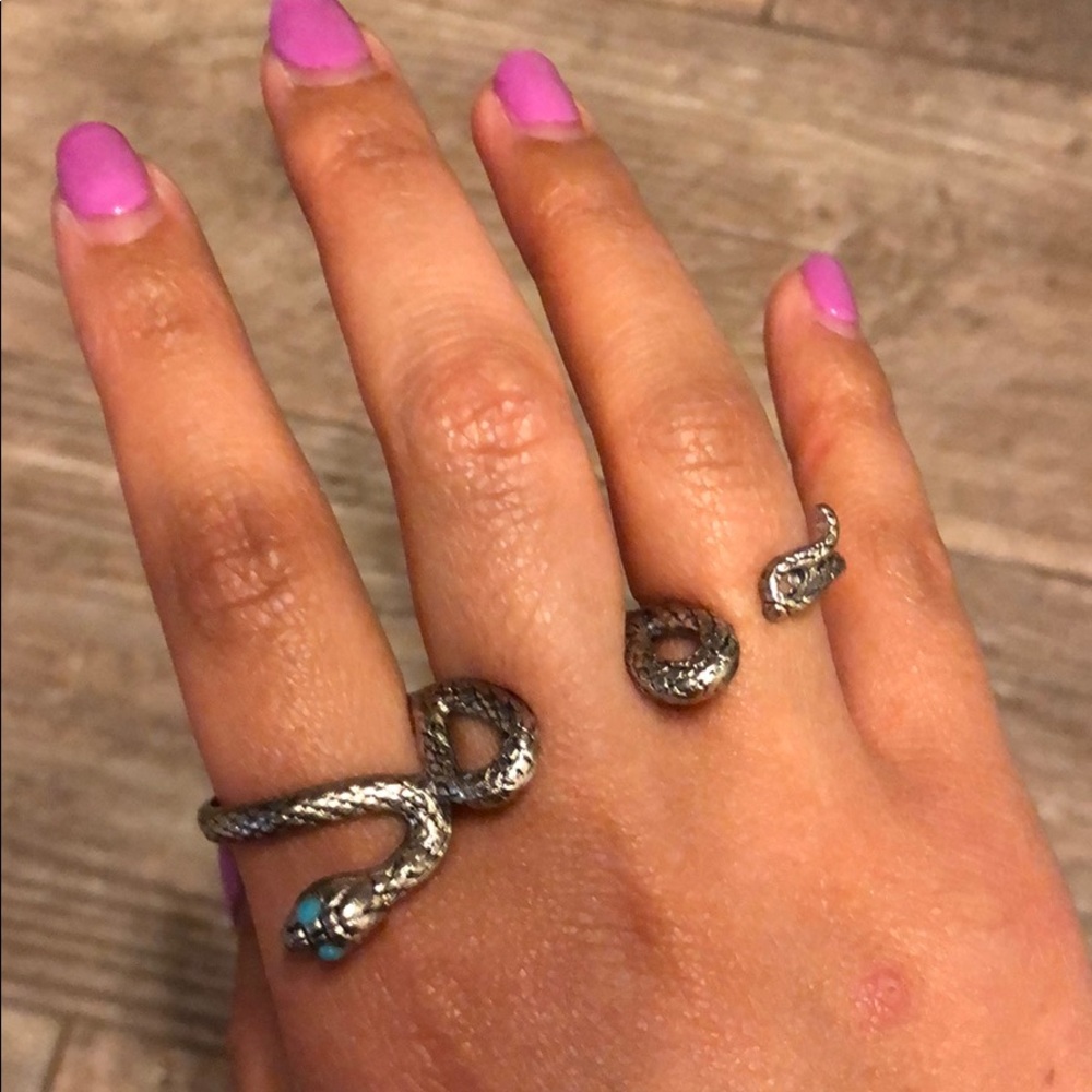 3 finger snake ring